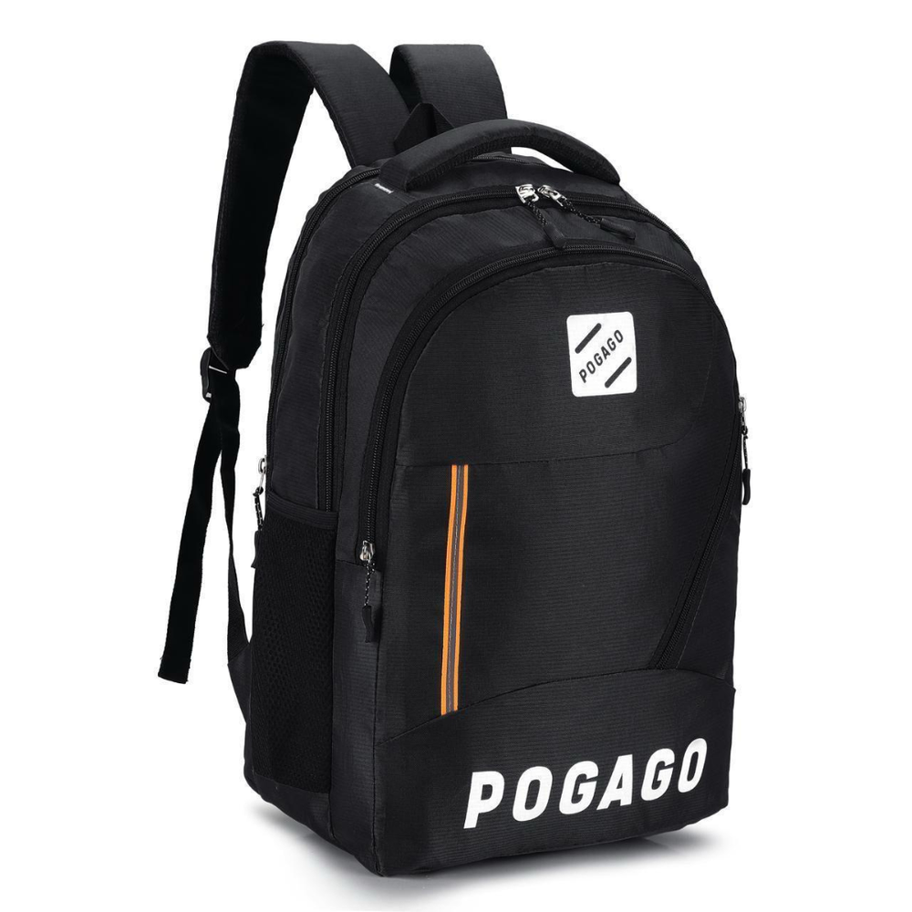 POGAGO Fashionable Men Backpack Large Capacity Water-Resistant School & Laptop Backpack, Fits 15.6" Inch Laptops
