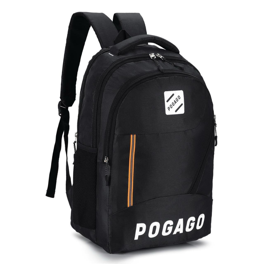 POGAGO Fashionable Men Backpack Large Capacity Water-Resistant School & Laptop Backpack, Fits 15.6" Inch Laptops