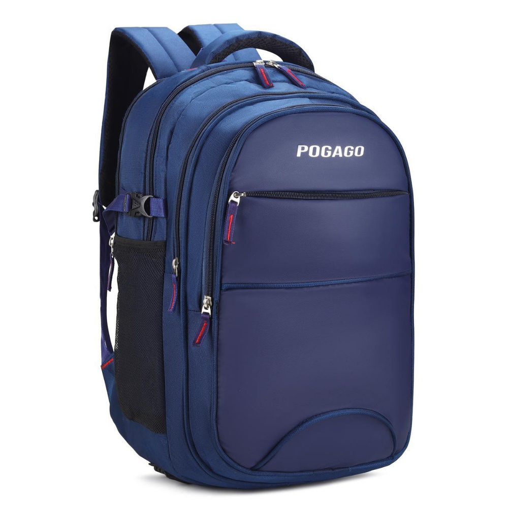 POGAGO Laptop Backpack 15.6 Inch for Men & Women | Black Travel Backpack | Office, College & School Bag