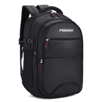 POGAGO Laptop Backpack 15.6 Inch for Men & Women | Black Travel Backpack | Office, College & School Bag