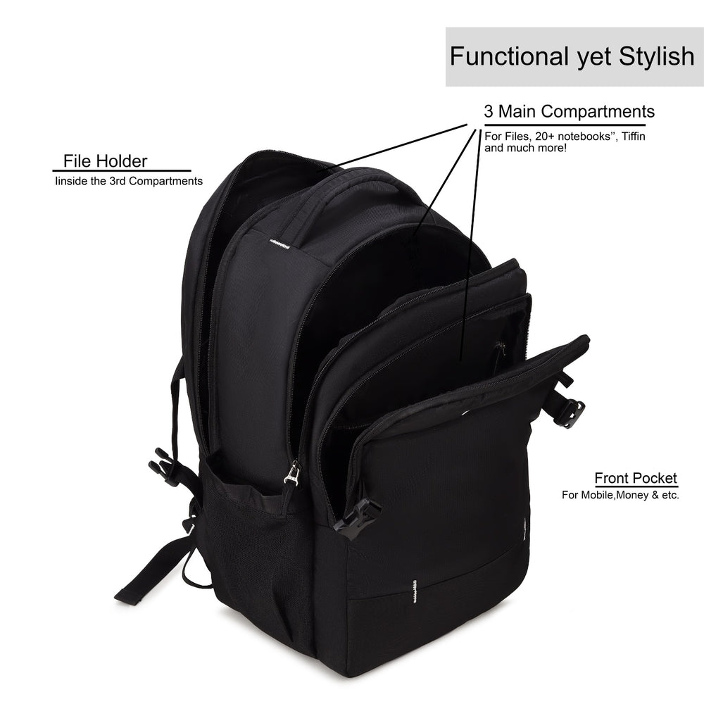 POGAGO Multi-Compartment Laptop Backpack | Water-Resistant Travel Backpack | College, Office & Business Backpack