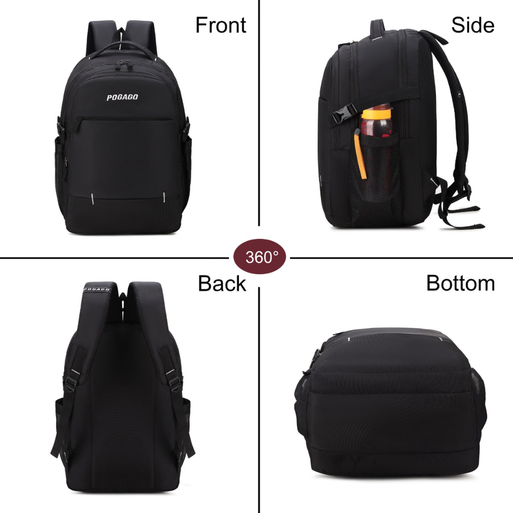 POGAGO Multi-Compartment Laptop Backpack | Water-Resistant Travel Backpack | College, Office & Business Backpack