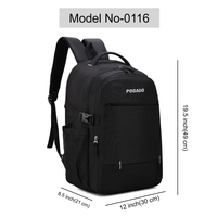 POGAGO Multi-Compartment Laptop Backpack | Water-Resistant Travel Backpack | College, Office & Business Backpack