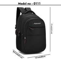 POGAGO 15.6 Inch Laptop Backpack for Men & Women |Travel Backpack | Office, College & School Bag with 3 Compartments