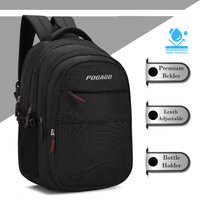 POGAGO 15.6 Inch Laptop Backpack for Men & Women |Travel Backpack | Office, College & School Bag with 3 Compartments