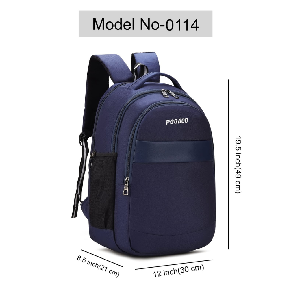 POGAGO 15.6 Inch Laptop Backpack for Men & Women | Travel, Office & College Backpack with 3 Compartments