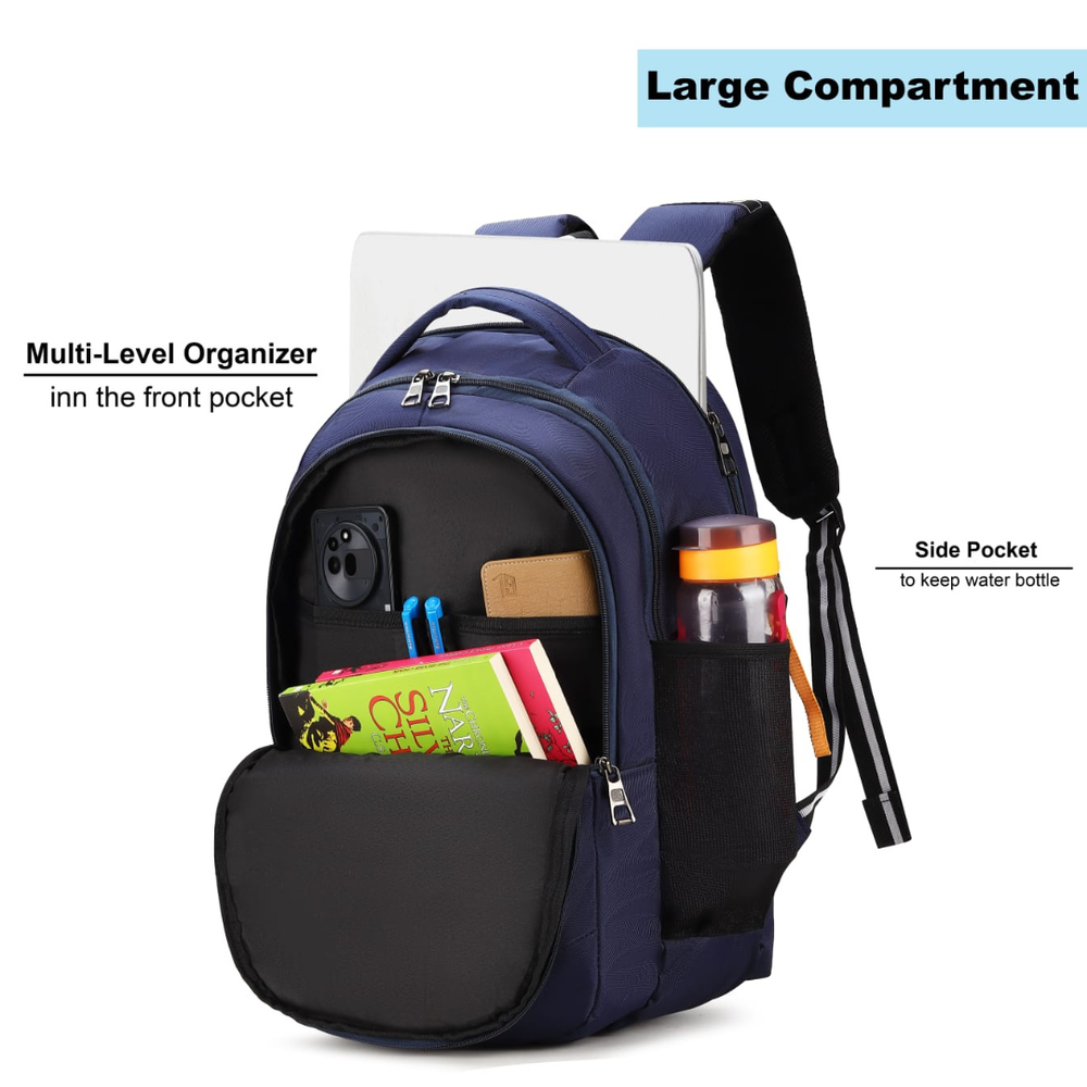 POGAGO 15.6 Inch Laptop Backpack for Men & Women | Travel, Office & College Backpack with 3 Compartments