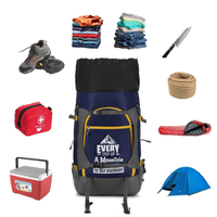 POGAGO 65L Waterproof Hiking Backpack 78cm – Large Capacity Travel Trekking Camping Rucksack with Adjustable Straps & Multiple Pockets