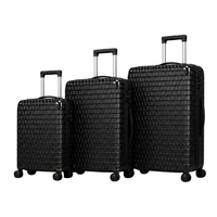 POGAGO Premium PC Aluminum Luggage Set – 20/24/28 Inch Buckle Lock Travel Suitcase