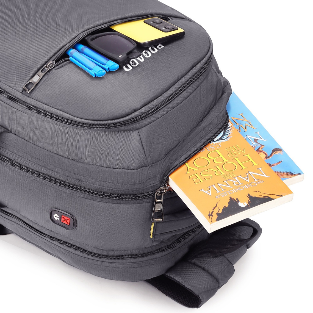 POGAGO 15.6" Laptop Backpack | Water-Resistant Travel, Office & College Backpack for Men & Women