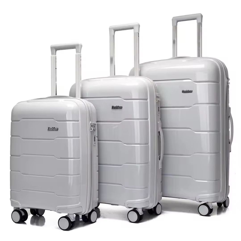 POGAGO Premium PP Hard Shell Luggage Set 20" 24" 28" | Lightweight Spinner Suitcase | 360° Wheels