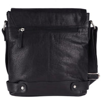 POGAGO Genuine Cow Leather Messenger Bag for Men – Premium Leather Crossbody Shoulder Bag with Flap Closure