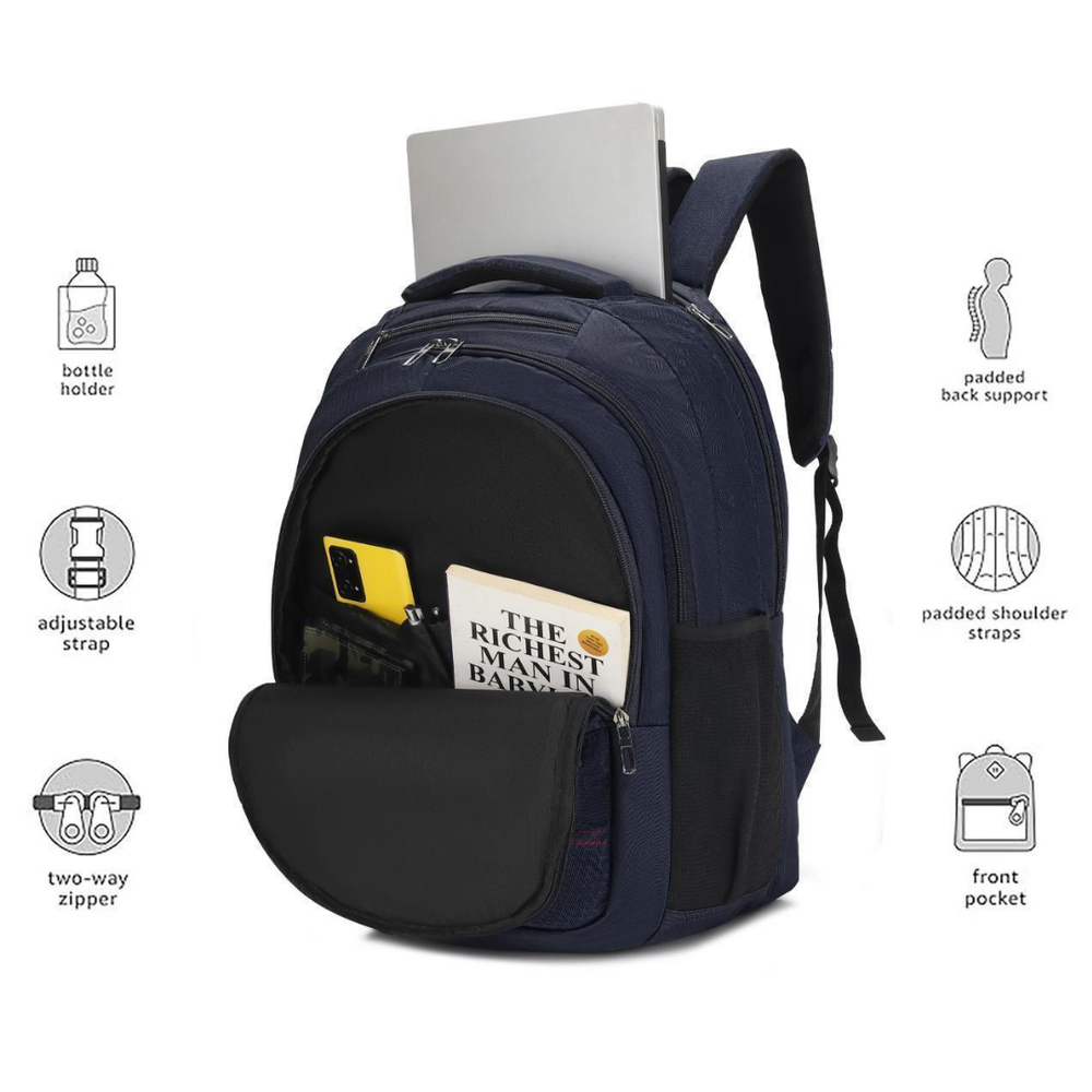 Laptop Backpack Men's Work for 15.6 Inch Notebook, Water-Repellent School Backpack for Work, Outdoor, Travel, Camping