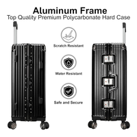 28 Inch Aluminium Frame Trolley Suitcase – 30–35 KG Capacity | Premium Hard Shell Luggage
