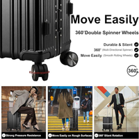 28 Inch Aluminium Frame Trolley Suitcase – 30–35 KG Capacity | Premium Hard Shell Luggage