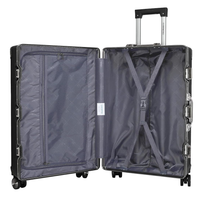 28 Inch Aluminium Frame Trolley Suitcase – 30–35 KG Capacity | Premium Hard Shell Luggage