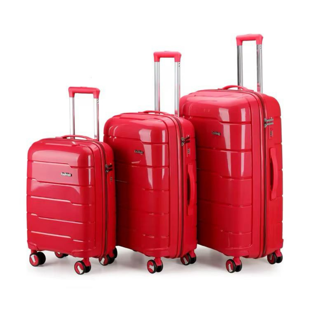 POGAGO Premium PP Hard Shell Luggage Set 20" 24" 28" | Lightweight Spinner Suitcase | 360° Wheels