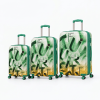 POGAGO Premium Expandable Printed PC Luggage Set – Unbreakable Hard Shell Travel Suitcases
