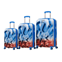 POGAGO Premium Expandable Printed PC Luggage Set – Unbreakable Hard Shell Travel Suitcases