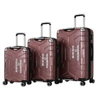 POGAGO Premium Double Handle 3-Piece Hard Shell Luggage Set – Unbreakable Travel Suitcases