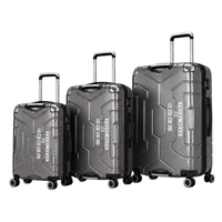 POGAGO Premium Double Handle 3-Piece Hard Shell Luggage Set – Unbreakable Travel Suitcases