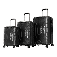 POGAGO Premium Double Handle 3-Piece Hard Shell Luggage Set – Unbreakable Travel Suitcases