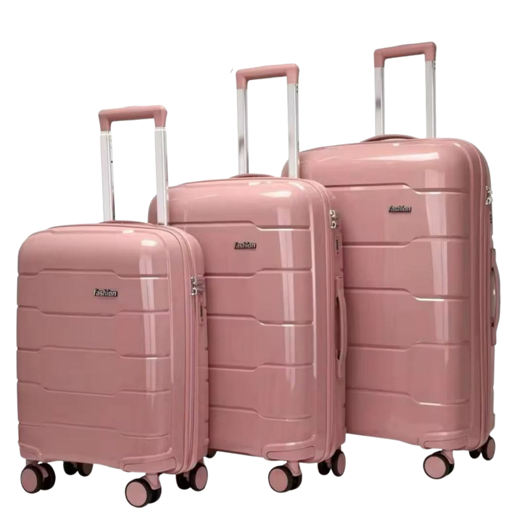 POGAGO Premium PP Hard Shell Luggage Set 20" 24" 28" | Lightweight Spinner Suitcase | 360° Wheels