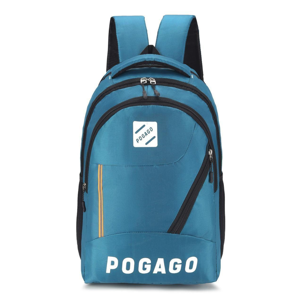 POGAGO Fashionable Men Backpack Large Capacity Water-Resistant School & Laptop Backpack, Fits 15.6" Inch Laptops