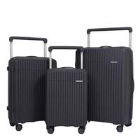 POGAGO Premium PP Hard Shell Luggage Set with Broad Handle | 20" 24" 28" | Lightweight Spinner Suitcase