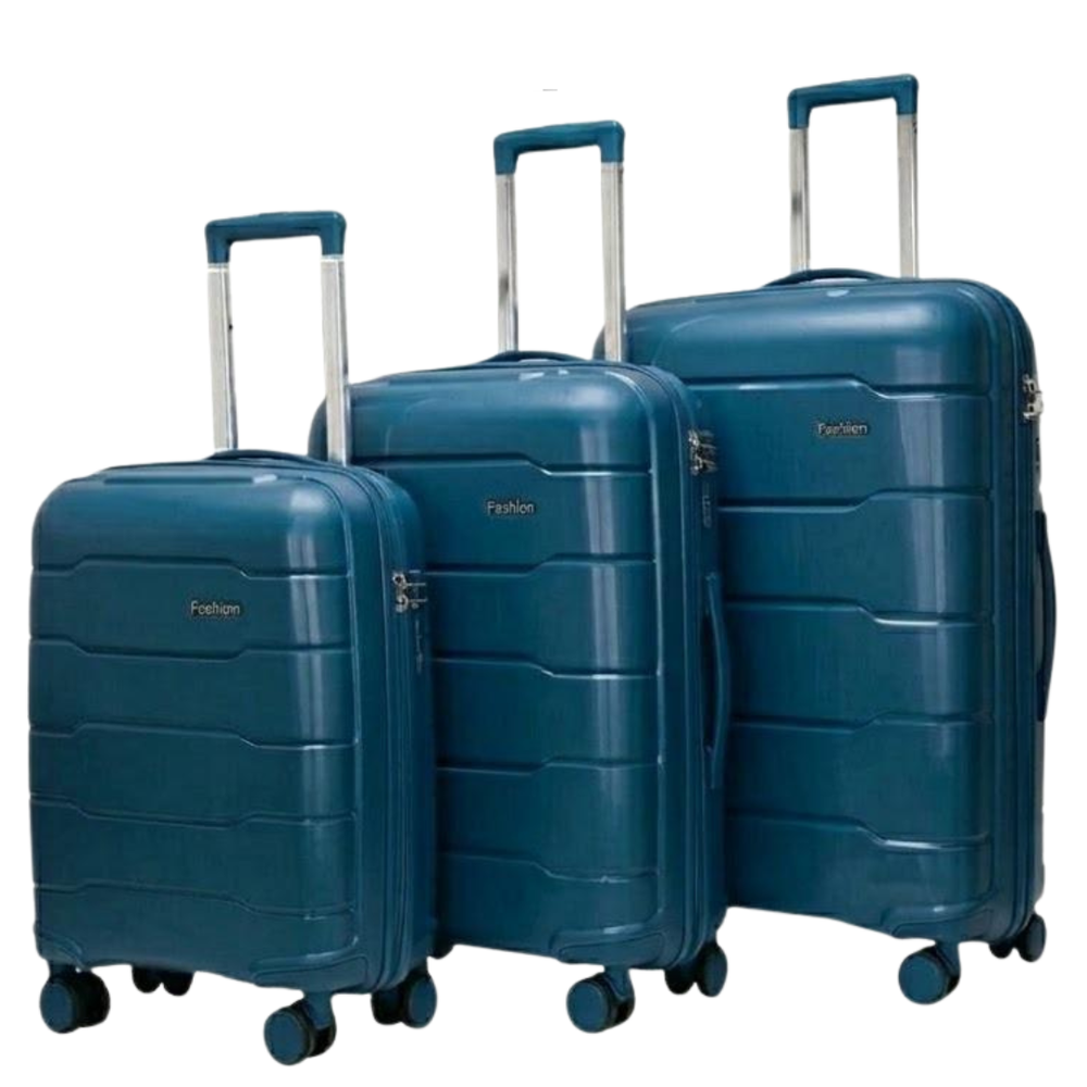 POGAGO Premium PP Hard Shell Luggage Set 20" 24" 28" | Lightweight Spinner Suitcase | 360° Wheels