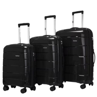 POGAGO Premium PP Hard Shell Luggage Set 20" 24" 28" | Lightweight Spinner Suitcase | 360° Wheels