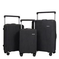 POGAGO Premium PP Hard Shell Luggage Set with Broad Handle | 20" 24" 28" | Lightweight Spinner Suitcase