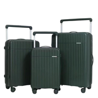 POGAGO Premium PP Hard Shell Luggage Set with Broad Handle | 20" 24" 28" | Lightweight Spinner Suitcase