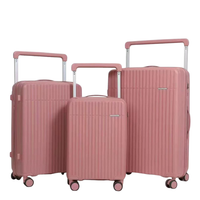POGAGO Premium PP Hard Shell Luggage Set with Broad Handle | 20" 24" 28" | Lightweight Spinner Suitcase