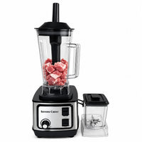 Silver Crest 8500W Commercial Blender & Grinder 2-in-1 | 2.5L High-Speed Smoothie Maker | 9-Speed | Ice Crusher