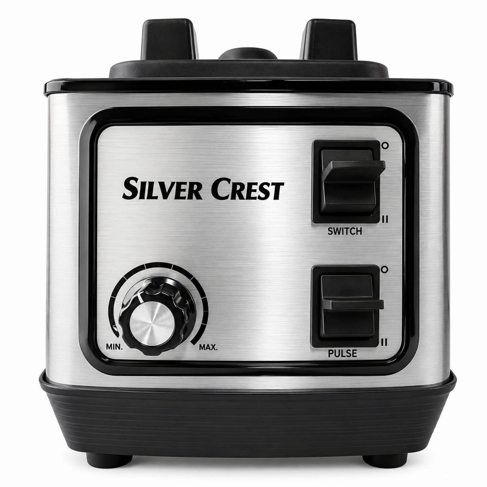 Silver Crest 8500W Commercial Blender & Grinder 2-in-1 | 2.5L High-Speed Smoothie Maker | 9-Speed | Ice Crusher