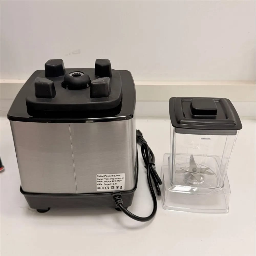Silver Crest 8500W Commercial Blender & Grinder 2-in-1 | 2.5L High-Speed Smoothie Maker | 9-Speed | Ice Crusher