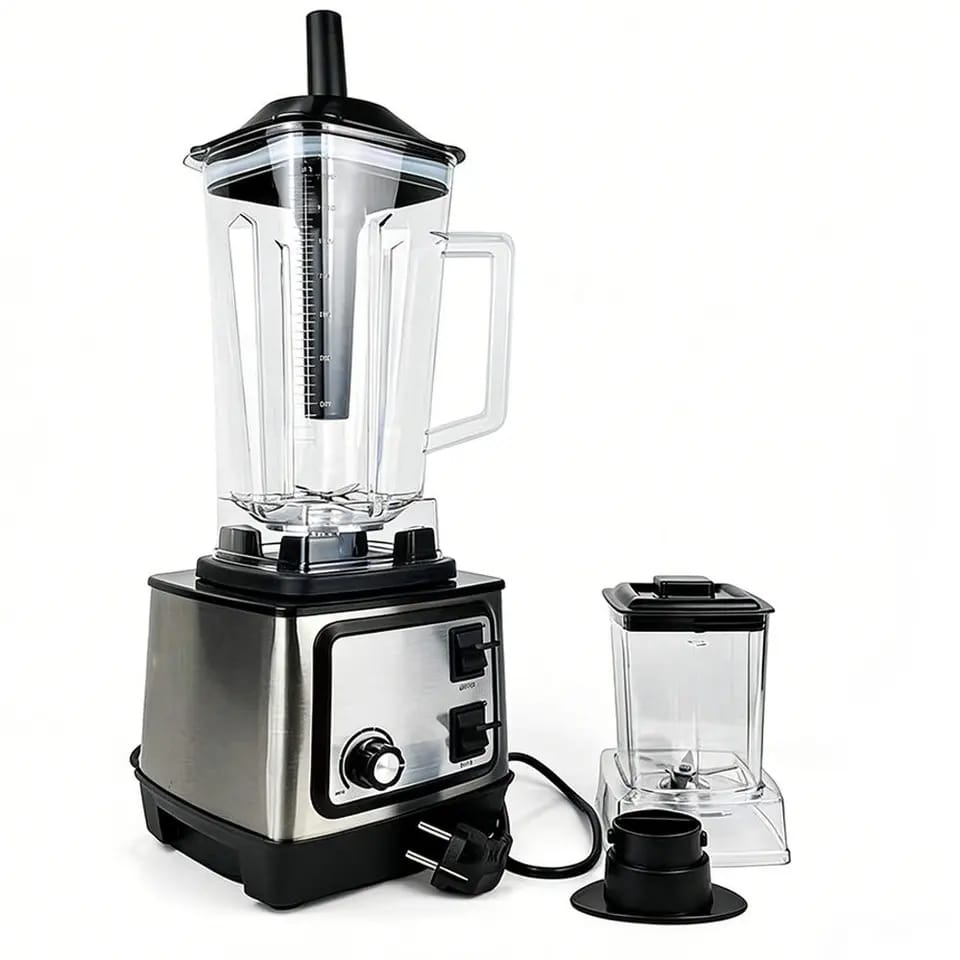 Silver Crest 8500W Commercial Blender & Grinder 2-in-1 | 2.5L High-Speed Smoothie Maker | 9-Speed | Ice Crusher