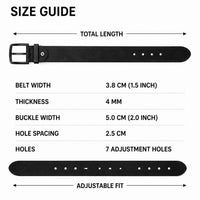 POGAGO Premium Reversible Genuine Leather Belt for Men – Double Sided Black & Brown Belt with Rotating Pin Buckle | Formal & Casual Dress Belt