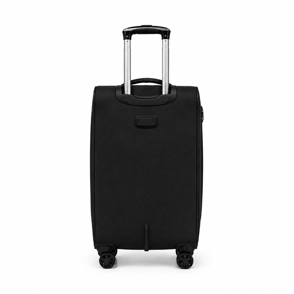 POGAGO Soft Shell 3Pcs Set (20/24/28 Inch) Luggage, Ultra Lightweight, Expandable, 4 Smooth Wheels with Combination Locks Suitcase (Brown)
