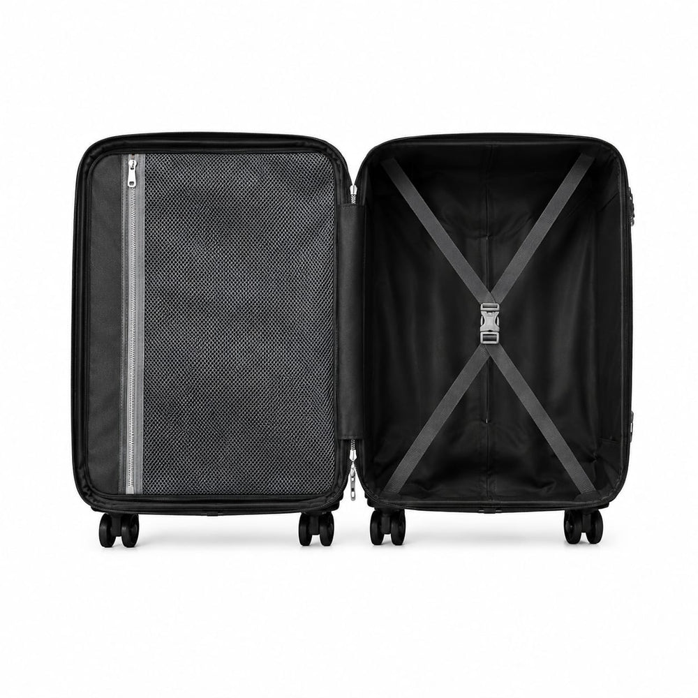 POGAGO Soft Shell 3Pcs Set (20/24/28 Inch) Luggage, Ultra Lightweight, Expandable, 4 Smooth Wheels with Combination Locks Suitcase (Brown)