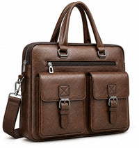 PU leather laptop bag, PU leather briefcase, men's laptop briefcase, men's business bag, laptop business bag, professional laptop bag, men's work bag