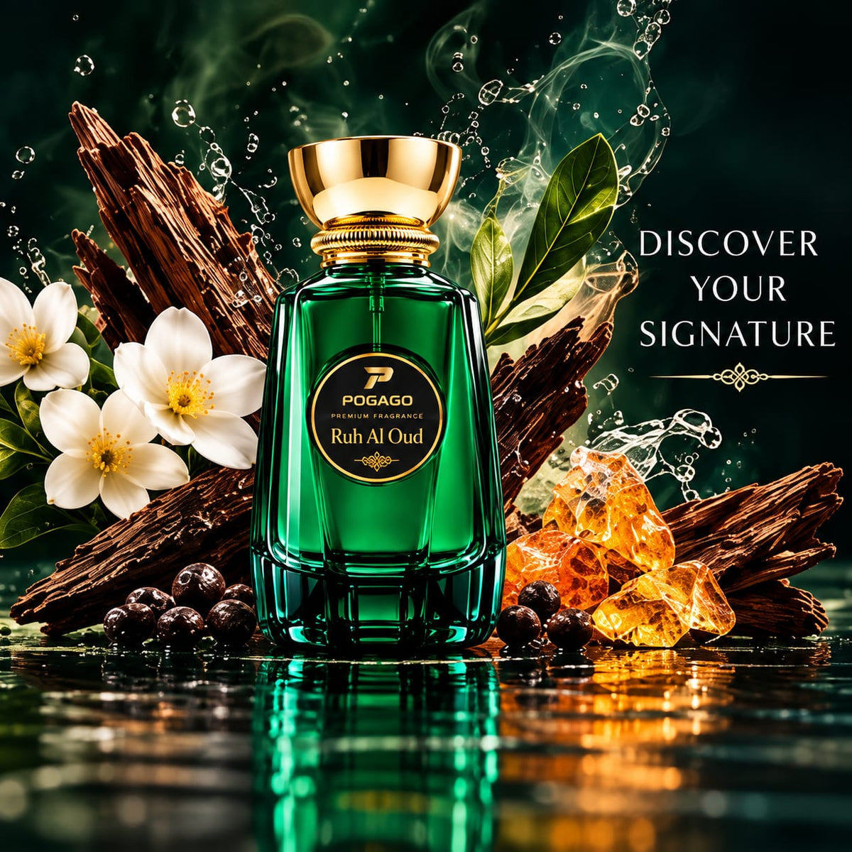 POGAGO Ruh Al Oud Premium Fragrance – Luxury Oud Perfume for Men & Women