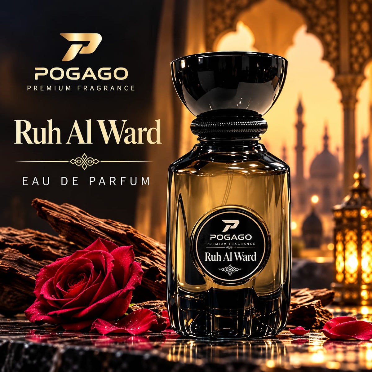 POGAGO RUH AL WARD Eau de Parfum 100ml – Premium Long-Lasting Fragrance