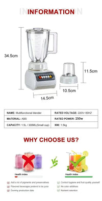 2-in-1 Multifunction Juice Blender & Food Mixer