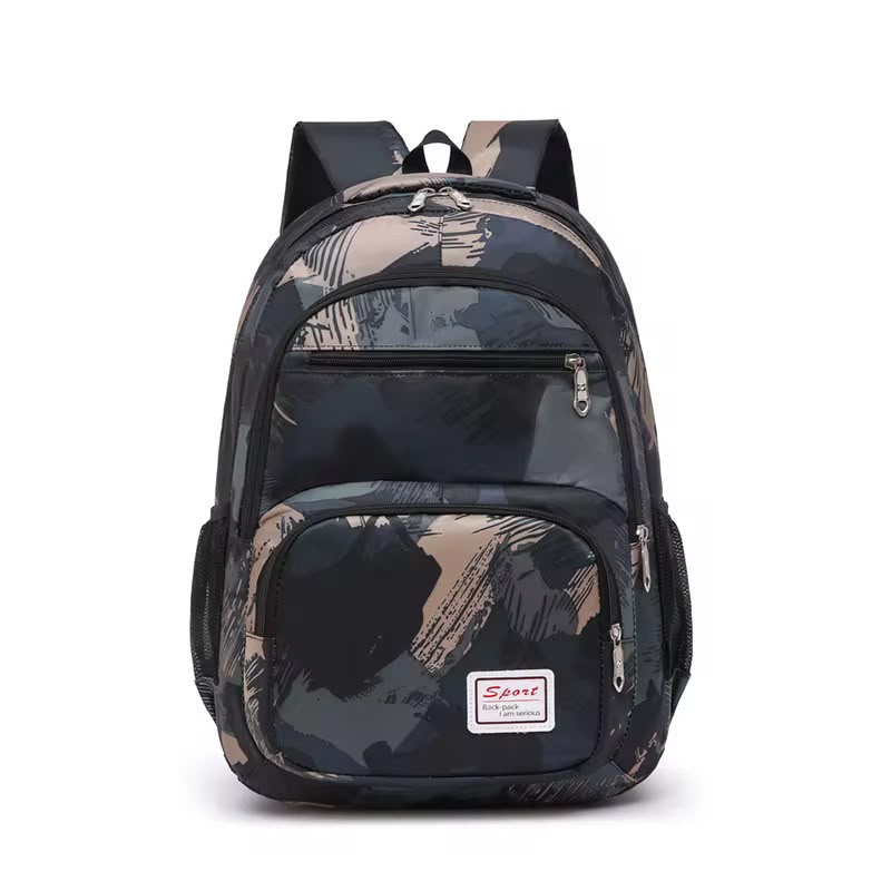 Water-Resistant School Backpack for Boys & Girls | Lightweight Student Bookbag with Laptop Compartment, Multiple Pockets & Mesh Side Bottle Holders | Travel & College Backpack