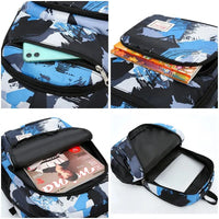 Water-Resistant School Backpack for Boys & Girls | Lightweight Student Bookbag with Laptop Compartment, Multiple Pockets & Mesh Side Bottle Holders | Travel & College Backpack