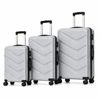 3-Piece PP Hard Shell Luggage Set – 20" 24" 28" with 360° Spinner Wheels