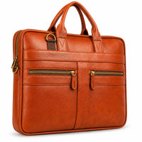 POGAGO PU Leather Laptop Bag for Men | Business Briefcase