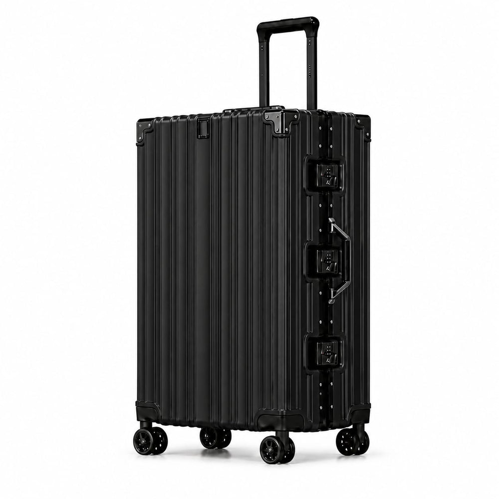 28 Inch Aluminium Frame Trolley Suitcase – 30–35 KG Capacity | Premium Hard Shell Luggage